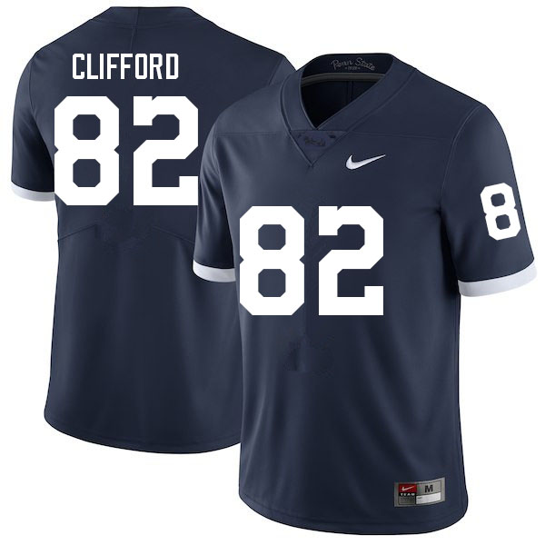 Men #82 Liam Clifford Penn State Nittany Lions College Football Jerseys Sale-Retro